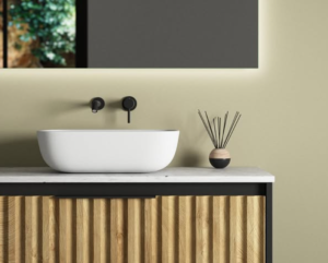Mueble de baño suspendido Apolo con tapa Solid Surface blanca - Imagen 12