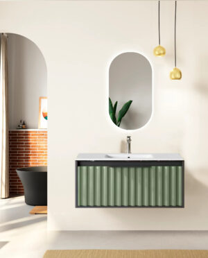 Conjunto mueble de baño Apolo con lavabo de porcelana - Imagen 3