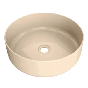 Lavabo sobre encimera Generalife en microcemento, en beige