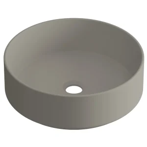 Lavabo sobre encimera Generalife en microcemento, en gris