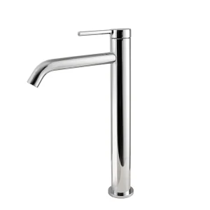 Grifo de lavabo monomando alto Turín, en cromo