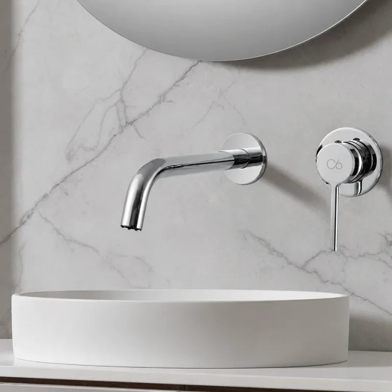 Grifo lavabo monomando empotrado modelo Turín, en cromo
