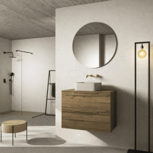 Mueble suspendido Neptuno con tapa de melamina para lavabo sobre encimera - Imagen 3