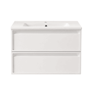 Conjunto mueble de baño suspendido Frame con lavabo de porcelana Marte - Imagen 8