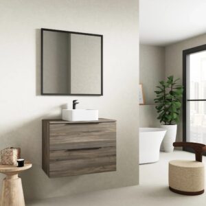 Mueble suspendido Neptuno con tapa de melamina para lavabo sobre encimera - Imagen 2