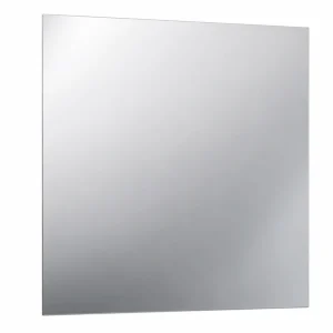 Conjunto de baño suspendido Round con lavabo de porcelana Cosmos, detalle del espejo