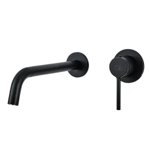 Grifo lavabo monomando empotrado modelo Turín, en negro