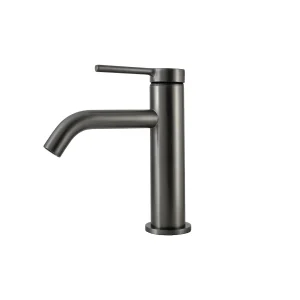 Grifo monomando lavabo modelo Turín, en gris oscuro