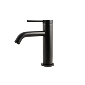 Grifo monomando lavabo modelo Turín, en negro