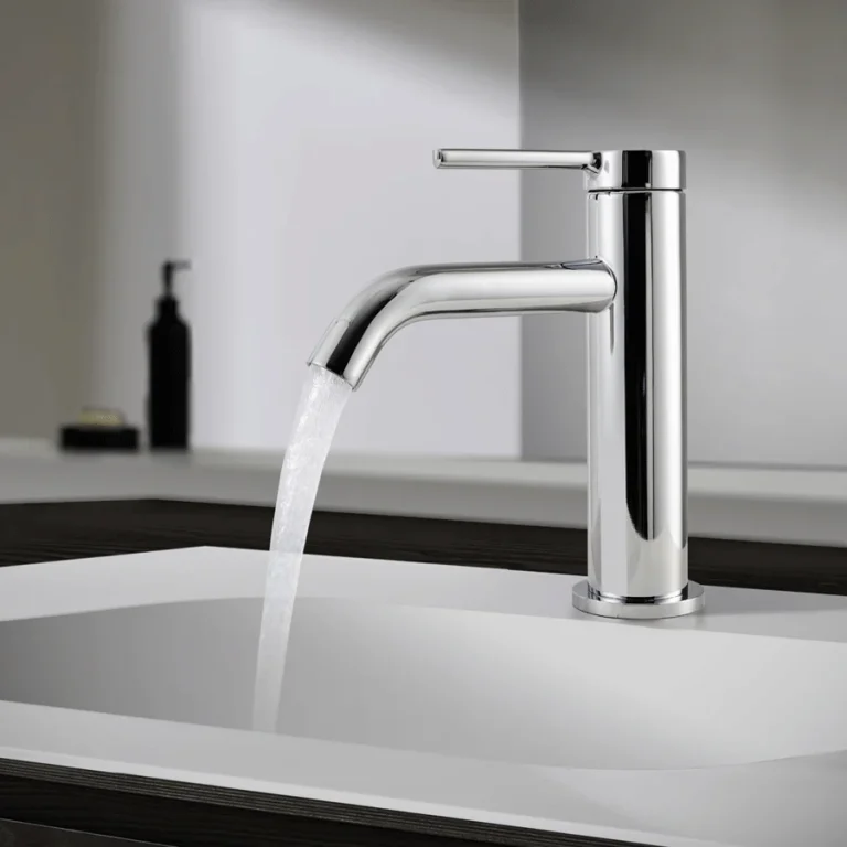 Grifo monomando lavabo modelo Turín, en cromo