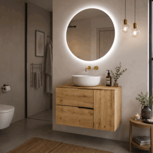 Conjunto mueble de baño Vulcano dos cajones suspendido - Imagen 6