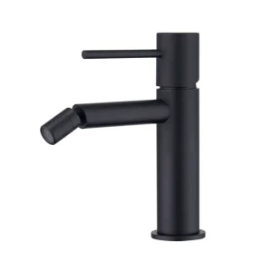 Monomando de bidé Monza Imex con líneas finas y elegantes, en negro