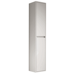 Columna de baño suspendida Jade con dos puertas y baldas interiores - Imagen 3