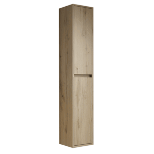 Columna de baño suspendida Jade con dos puertas y baldas interiores