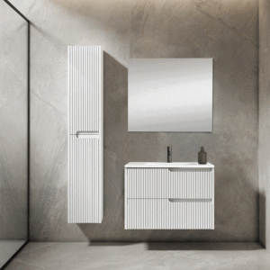 Mueble de baño suspendido Ezio con lavabo de porcelana - Imagen 5