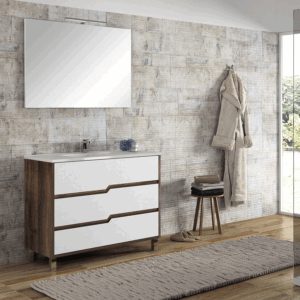 Conjunto mueble de baño Alaska con lavabo porcelanico - Imagen 4