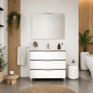 Conjunto de mueble Austin con tres cajones y patas - Imagen 2