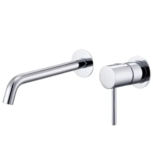 Grifo monomando de lavabo Monza Imex empotrado, en cromo