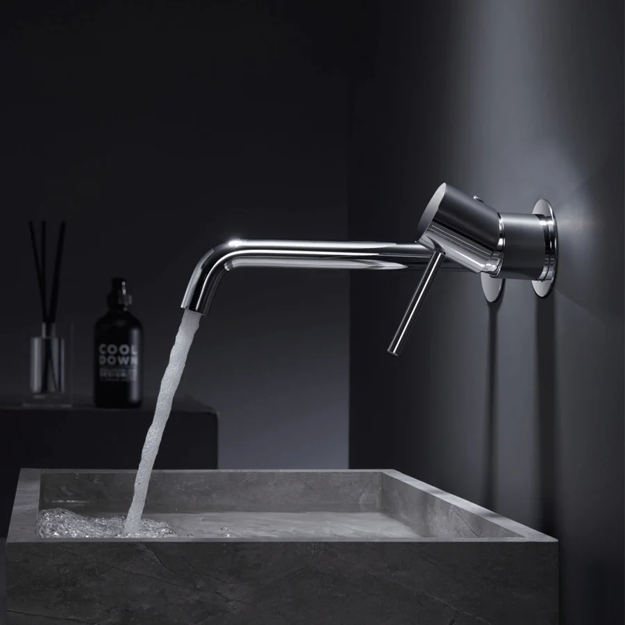 Grifo monomando de lavabo Monza Imex empotrado, en cromo