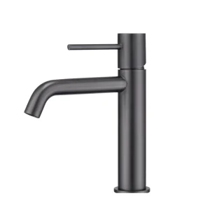 Grifo monomando de lavabo Monza Imex, en gris oscuro