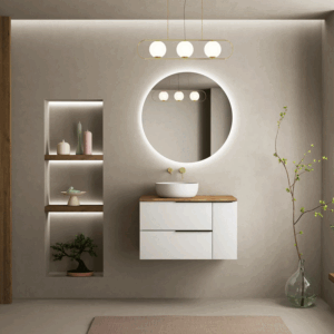 Conjunto mueble de baño Vulcano dos cajones suspendido - Imagen 2