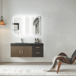 Espejo de baño Grecia cuadrado con cantos redondeados y luz LED frontal fría - Imagen 2