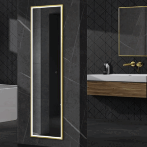 Espejo de baño New York rectangular con luz LED Triled y marco negro u oro cepillado - Imagen 2