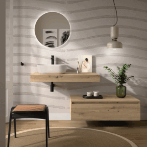 Mueble de baño Domus con encimera para lavabo sobre encimera - Imagen 5
