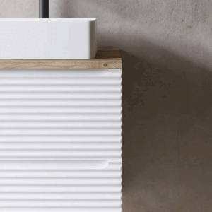 Mueble de baño Miami suspendido con 2 cajones y tapa lacada - Imagen 11
