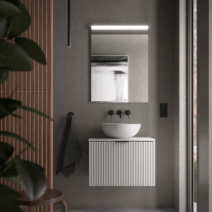 Conjunto de baño Biba con 2 cajones y encimera para lavabo sobre encimera - Imagen 2