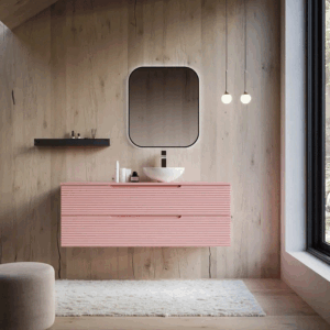 Mueble de baño Miami suspendido con 2 cajones y tapa lacada - Imagen 4