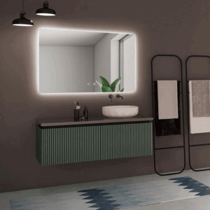 Espejo de baño Italia cuadrado retroiluminado con luz LED fría y antivaho - Imagen 2