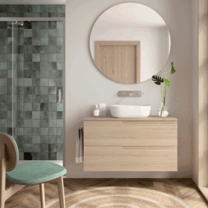 Conjunto de baño Vima suspendido con 2 cajones y encimera - Imagen 4