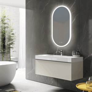 Espejo Canadá elíptico con luz LED fría y anti-vaho - Imagen 2