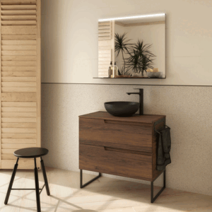 Conjunto de baño Vima suspendido con 2 cajones y encimera - Imagen 8
