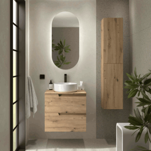 Conjunto de baño Vima suspendido con 2 cajones y encimera - Imagen 5