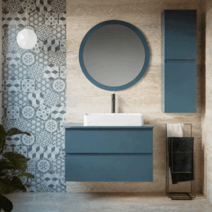 Mueble de baño Kalua suspendido con dos cajones y diseño moderno en lacado o melamina - Imagen 3