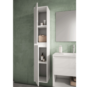Columna de baño auxiliar 160 cm con puertas y cierre amortiguado - Imagen 2