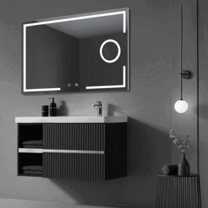 Espejo de baño Malta cuadrado con luz LED Triled y espejo aumento x5 - Imagen 2