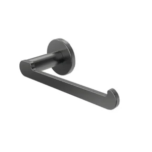 Portarrollos de baño en acero inoxidable, en gris oscuro