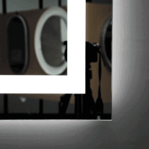 Espejo de baño Holanda cuadrado con luz LED frontal fría y antivaho - Imagen 4