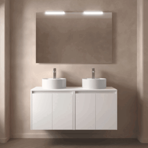 Mueble de baño suspendido Noja con tapa para lavabo sobre encimera - Imagen 2