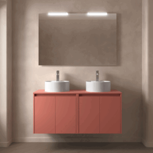 Mueble de baño suspendido Noja con tapa para lavabo sobre encimera - Imagen 3