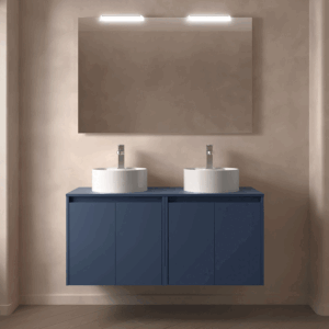 Mueble de baño suspendido Noja con tapa para lavabo sobre encimera - Imagen 6