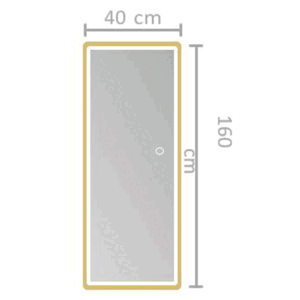 Espejo de baño New York rectangular con luz LED Triled y marco negro u oro cepillado - Imagen 7