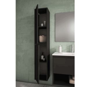 Columna de baño auxiliar 160 cm con puertas y cierre amortiguado - Imagen 4