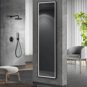 Espejo de baño New York rectangular con luz LED Triled y marco negro u oro cepillado - Imagen 3