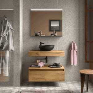 Mueble de baño Domus con encimera para lavabo sobre encimera - Imagen 2