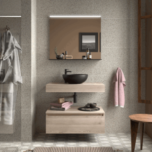 Mueble de baño Domus con encimera para lavabo sobre encimera