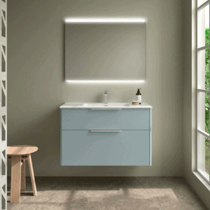 Conjunto de baño Luva con lavabo porcelánico y cajón XL - Imagen 2